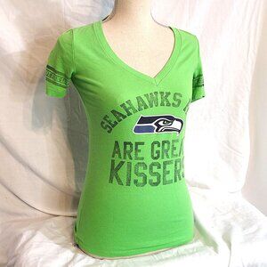 Junior's Small PINK Seattle Seahawks NFL Football Victoria's Secret Green